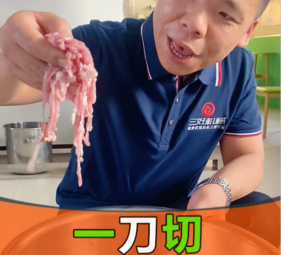 小型肉絲肉片機(jī)走高端大氣上檔次，但不忘親民化！